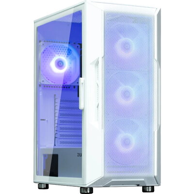 Zalman кутия Case ATX - i3 NEO ARGB White - Mesh, aRGB, Tempered Glass