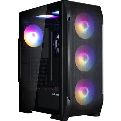 Zalman кутия за компютър Case ATX - N7 PLUS - 7 fans included, Tempered Glass