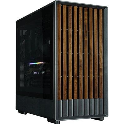 Zalman кутия Case mATX - P10 NAMU BLACK - Wood, USB-C