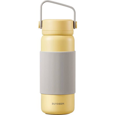 BUYDEEM CD1011 Tea Infuser Thermos Bottle 400 ml, Mellow Yellow