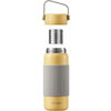 BUYDEEM CD1011 Tea Infuser Thermos Bottle 400 ml, Mellow Yellow