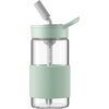 BUYDEEM CD1017 Portable Glass Straw Bottle 500 ml, Cozy Greenish