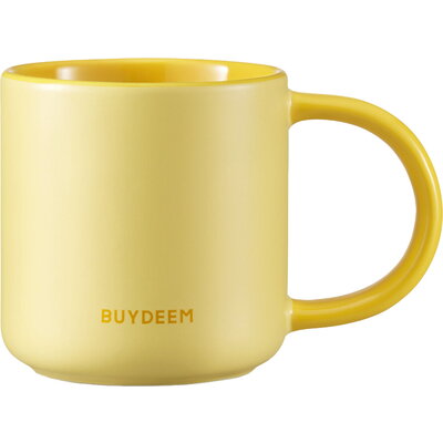 BUYDEEM CD1018 Ceramic Mug 300 ml, Mellow Yellow