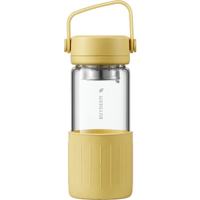 BUYDEEM DG42 Glass Tea Bottle, Mellow Yellow