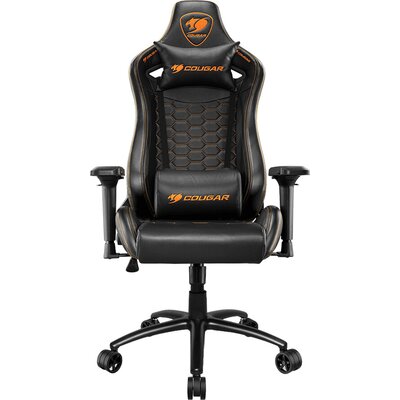 Геймърски стол COUGAR OUTRIDER S Black, Gaming Chair, Premium PVC Leather