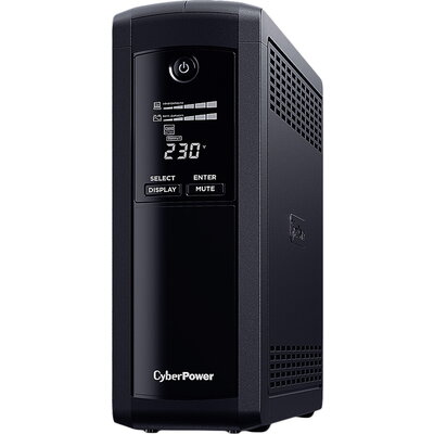 CyberPower UPS AVR, 1600VA/960W, Line-Interactive, LCD display, 4x Schuko, Runtime at 480W ( min ):11, Surge and Spike protectio