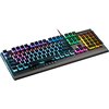 CANYON Wired multimedia gaming keyboard with lighting effect, 20pcs rainbow LED & 19pcs RGB light, Numbers 104keys, EN doubl