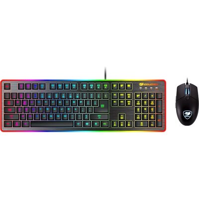 COUGAR DEATHFIRE EX COMBO Gaming Keyboard with Gaming Mouse, Hybrid Mechanical (20 million keystrokes),19-Key Rollover,8 backlig