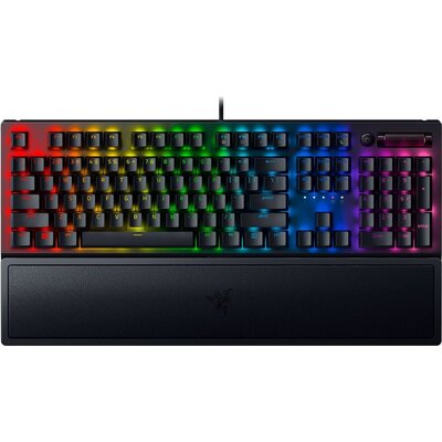 Razer BlackWidow V3, Green Mechanical Switch, US Layout, Tactile and Clicky, Full size, Razer Chroma™ backlighting with 16.8 mil