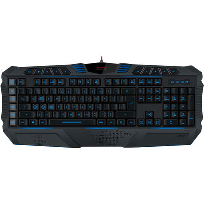 Speedlink PARTHICA Gaming Keyboard, black - US Layout,93 configurable keys,15 freely programmable buttons,5 macro buttons+10 mul