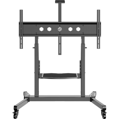 ONKRON Mobile TV Stand Rolling TV Cart for 50 to 100-Inch Screens up to 120 kg, black