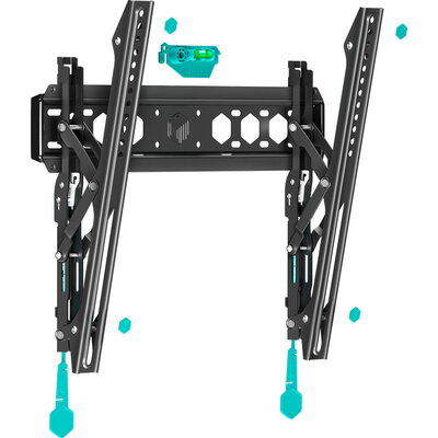 ONKRON Tilting TV Wall Mount for 35 to 65-inch Flat Panel TVs Digital Panels 60 kg TM5 Black