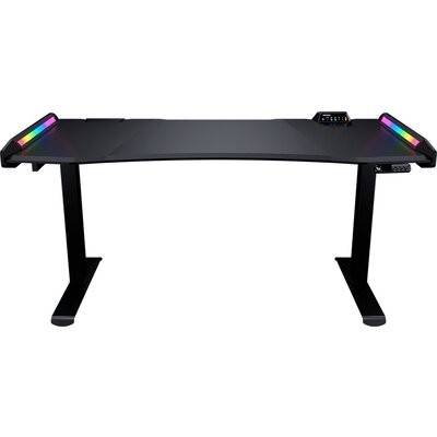 COUGAR E-MARS - Electrical Gaming Desk, Dual Elevated Motors, Adjusting Lever and Memory Heights, Automatic Safety Brake, RGB Li