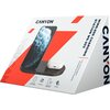 CANYON WS-202 2in1 Wireless charger, Input 5V/3A, 9V/2.67A, Output 10W/7.5W/5W, Type c cable length 1.2m, PC+ABS,with PU part ,1