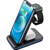 CANYON WS-304, Foldable  3in1 Wireless charger, with touch button for Running water light, Input 9V/2A,  12V/1.5AOutput 15W/10W/