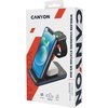 CANYON WS-304, Foldable  3in1 Wireless charger, with touch button for Running water light, Input 9V/2A,  12V/1.5AOutput 15W/10W/