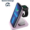 CANYON WS-304,  Foldable  3in1 Wireless charger, with touch button for Running water light, Input 9V/2A,  12V/1.5AOutput 15W/10W