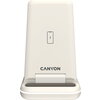 CANYON WS-304,  Foldable  3in1 Wireless charger, with touch button for Running water light, Input 9V/2A,  12V/1.5AOutput 15W/10W