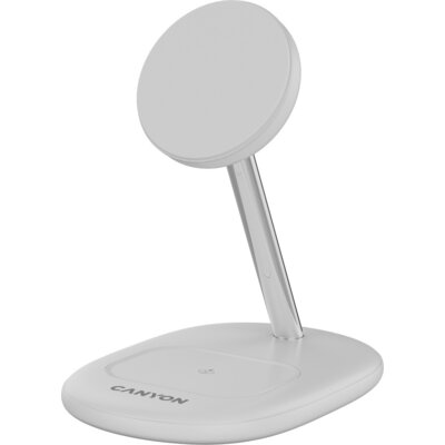 CANYON wireless charger WCS-205 15W Qi2 2in1 White