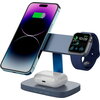 CANYON Wireless Charging Station Hexagon 310 3in1 DarkGrey/Blue