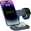 CANYON Wireless Charging Station Hexagon 310 3in1 DarkGrey/Blue