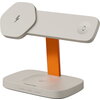 CANYON Wireless Charging Station Hexagon 310 3in1 LightGrey/Orange