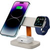 CANYON Wireless Charging Station Hexagon 310 3in1 LightGrey/Orange