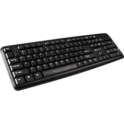 CANYON Wired Keyboard, 104 keys, USB2.0, Black, cable length 1.3m, 443*145*24mm, 0.37kg, Bulgarian