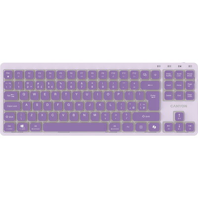 CANYON Keyboard OnType 10 Low Profile EN Wired Violet