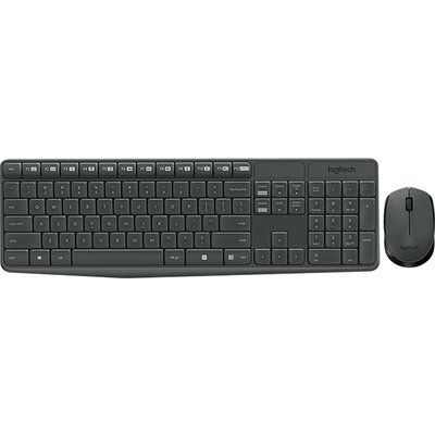 Kомплект безжични клавиатура с мишка Logitech MK235, US