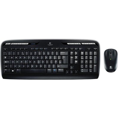 Kомплект клавиатура с мишка Logitech MK330, Безжичен, Черен