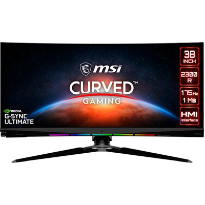 MSI Optix MEG381CQR Plus Curved Gaming Monitor - 38" 175Hz, UWQHD+ (3840x1600) 21:9, Rapid IPS