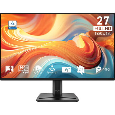 MSI PRO MP275 E14L Professional Business Monitor, 27" 144Hz, FHD (1920x1080) 16:9, IPS Anti-glare, 1ms/4ms, 300nits, 1500:1