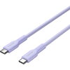 CANYON cable OnWire 60CL C-C 60W COLOR Braided 1m Purple