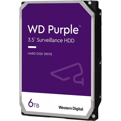 HDD WD Purple 6TB CMR, 3.5'', SATA