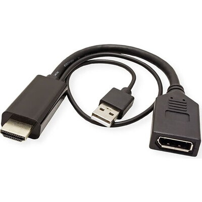 Roline HDMI to DisplayPort cable adapter 4K