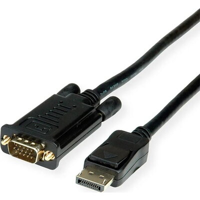 Roline Cable DP M - VGA M, 5m