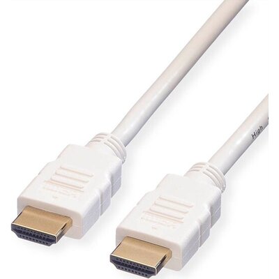 Roline Cable HDMI M-M, 4K, 2m, White