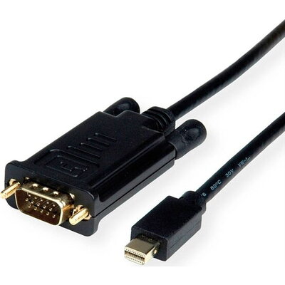 Roline Cable Mini DP M - VGA M, 2m