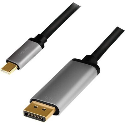 LogiLink Cable USB Type C - DP, M/M, 1.8m,4K/120Hz