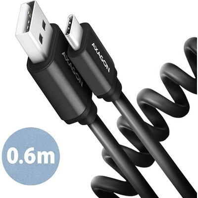 AXAGON Cable USB2 A-C M/M, 0.6m, 3A