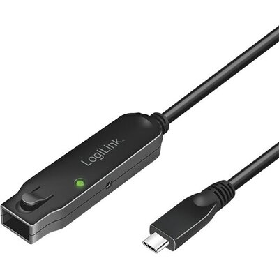 Logilink Cable USB3.2 C-C M/F+Repeater, 5m