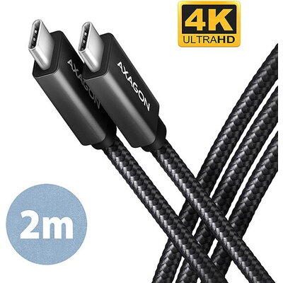 AXAGON Cable USB3 C-C, M/M, 4K, 2m