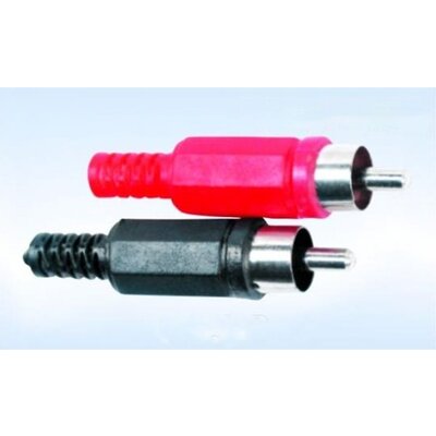 Connector RCA M Black+Red