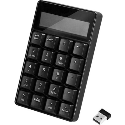 LogiLink NumPad 20 keys, Wireless + calculator