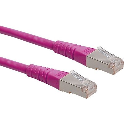 Patch cable S/FTP Cat.6 15m, Pink 21.15.1399