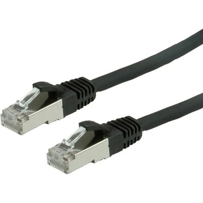 Roline Patch cable S/FTP Cat.6 1m, Black