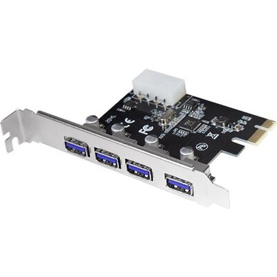 PCI-E card 4xUSB3.0 port, PC0057A, LogiLink