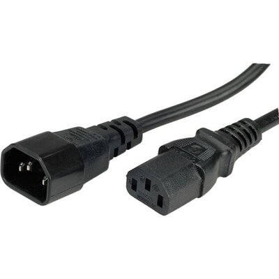 Power cable C14 to C13 extension, 0.5m, 19.08.1505