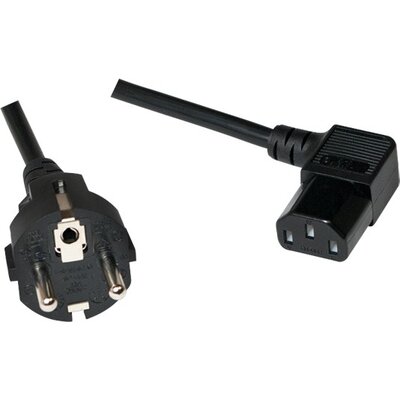 Power cable Computer, angled, 3m, Logilink CP118